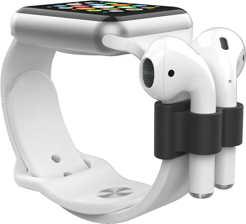  Mworks Mcase Apple Watch Airpods Holder Black Product Apple Watch Airpods Png Air Pods Png