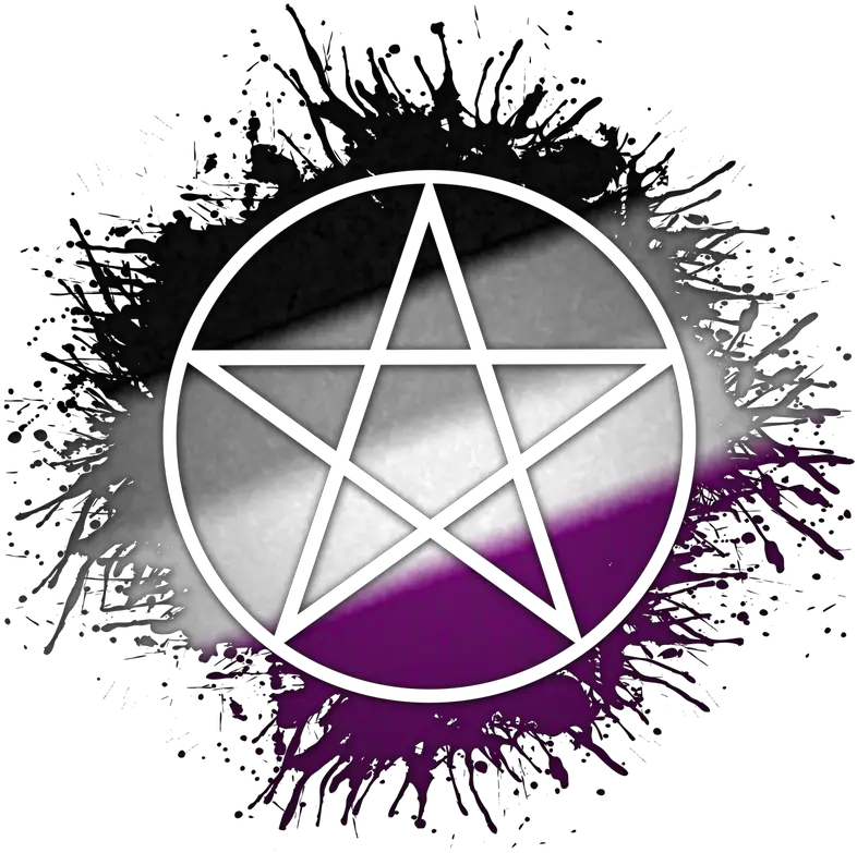  Asexual Pentacle Gifts U0026 Gear Pride How Do You Rock Your Yin And Yang Rainbow Png Pentacle Transparent Background