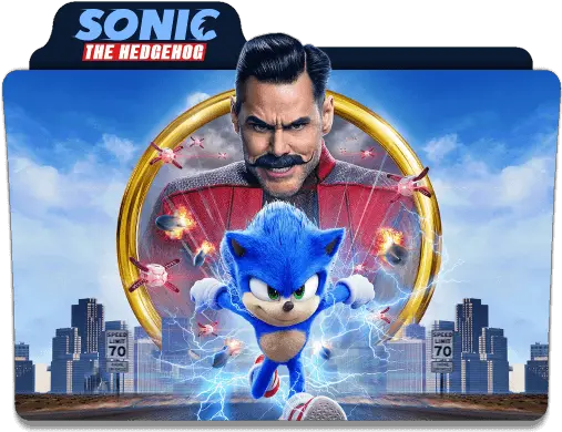  Sonic Movie Folder Icon Sonic The Hedgehog Movie Png Sonic Transparent Background