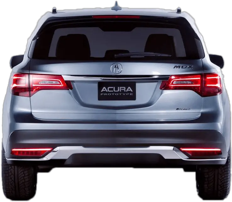  Download Car Png Car Back View Png Png Image With 2008 Acura Mdx Third Brake Light Back Of Car Png