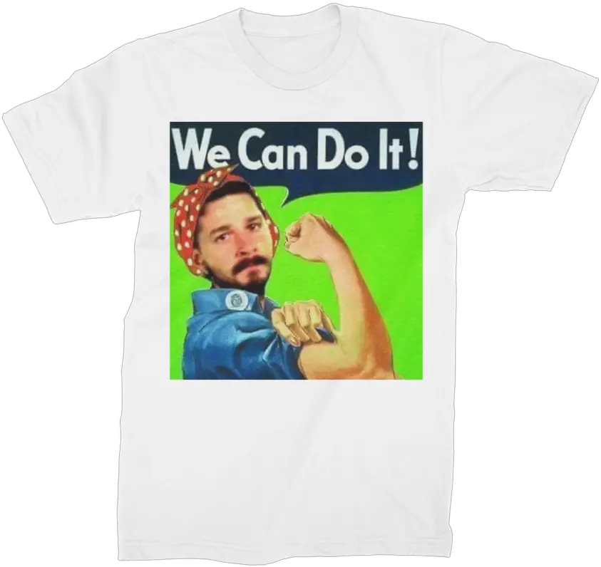  Download We Can Do It Meme Premium Jersey Menu0027s T Shirt We Can Do The Png Rosie The Riveter Png