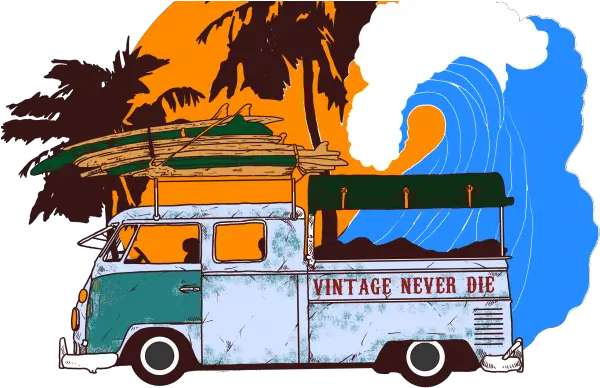  Beach Vintage Graphic T Shirt Design Retro Vintage T Shirt Design Png Beach Png