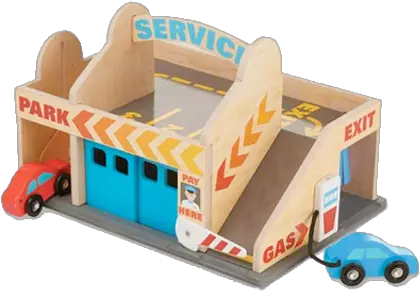  Wooden Toy Trucks Vehicles Kids Cars Melissa Doug Service Station Parking Png Toy Car Png