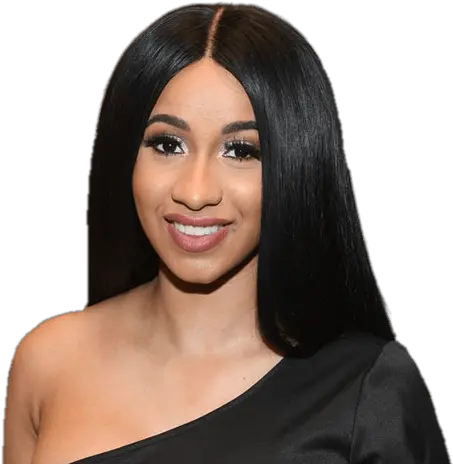  Cardi B Smiling Transparent Png Ghana Celebrities On Wig Hairstyles Cardi B Transparent