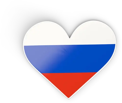  Heart Sticker Illustration Of Flag Russia Heart Png Heart Sticker Png