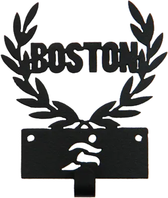  Boston Laurel Wreath With Runner Medal Holder 2015 Boston Marathon Png Laurel Wreath Png