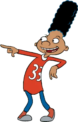  Gerald Johanssen Afro Black Cartoon Characters Png Hey Arnold Transparent