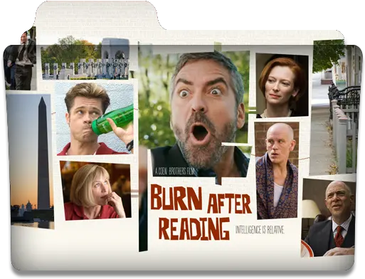  Burn After Reading 2008 Movie Folder Icon Designbust Burn After Reading 2008 Folder Png Reading Icon Png