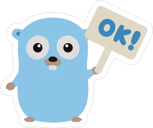  Go Lang Gopher Okay Sticker Just Stickers Go Corona Png Cute Stickers Png