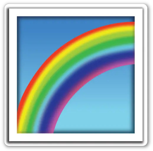  Sticker Is The Large 2 Inch Version Arcoiris Y Emojis Png Splash Emoji Png