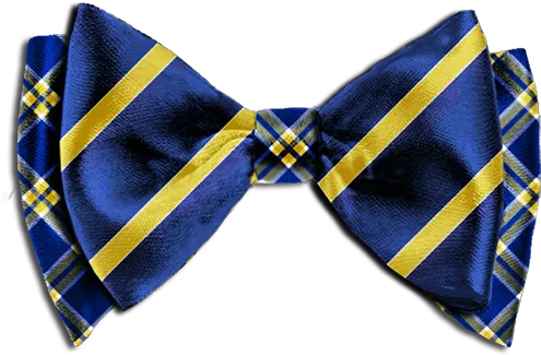  Striped Bow Tie Png Transparent Tiepng Images Majorelle Blue Gold Bow Png