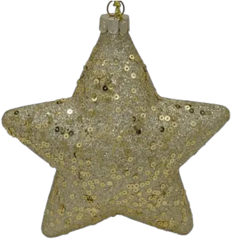  Get Gold Glitter Star Christmas Ornament In Mi Sparkly Png Glitter Star Png