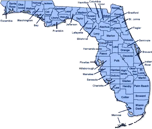  Florida County Profiles All Counties In Florida Png Florida Map Png