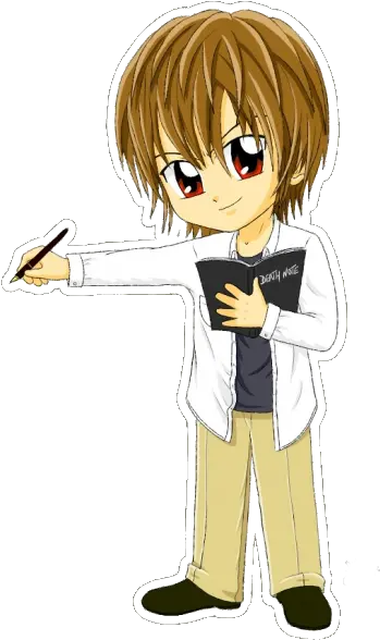  Download Hd Light Chibi Light Yagami Chibi Png Light Yagami Transparent