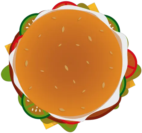  Burger Top View Icon Transparent Png U0026 Svg Vector File Hamburger Top View Png Burger Transparent Background