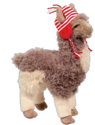  Douglas Zephyr Taupe Llama With Hat U2013 The Animal Kingdom Zephyr Llama Png Llama Transparent