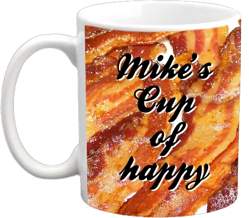  Bacon Background Custom Coffee Mug 11 Ounce Custom Mug Png Bacon Transparent Background