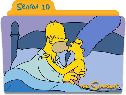  The Simpsons Season 10 Icon Folder Iconset Nellanel Homer And Marge Png Simpson Png