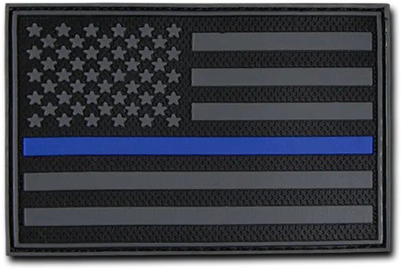  Thin Blue Line Patch Diatressed American Flag Png Thin Blue Line Png