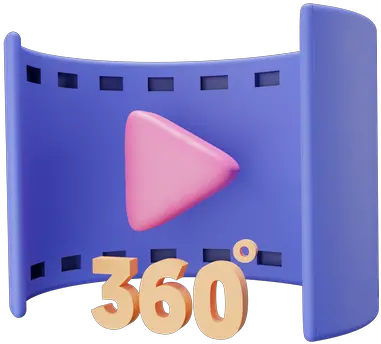  Premium 360 Video 3d Illustration Download In Png Obj Or Degree Icon