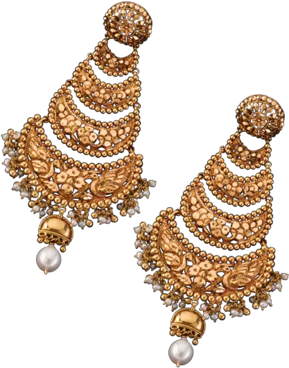  Mayurpur Earring Gold Earring Kaan Pasha Full Size Png Earrings Gold Earring Png