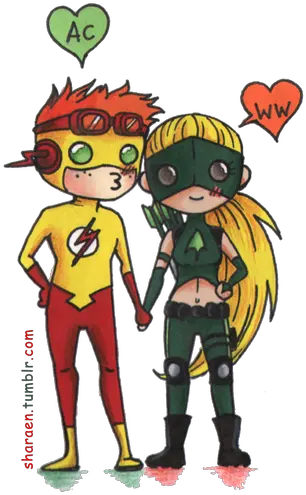  Free Pngs Cartoon Free Png Images Kid Flash Y Artemisa Chibi The Flash Png