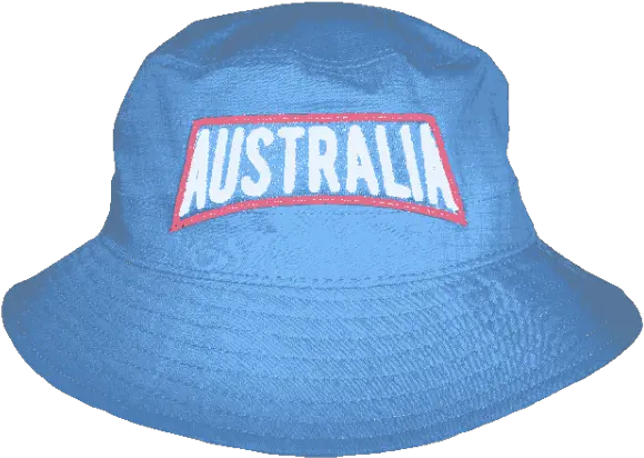  Australia Blue Bucket Hat With White Transparent Aussie Hat Png Bucket Hat Png