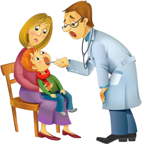  Download Doctor Kids Png And Clipart Child And Doctor Cartoon Child And Doctor Doctor Clipart Png