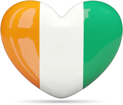  Heart Icon Illustration Of Flag Cote Du0027ivoire Cote D Ivoire Flag Heart Png Heart Icon Transparent Background