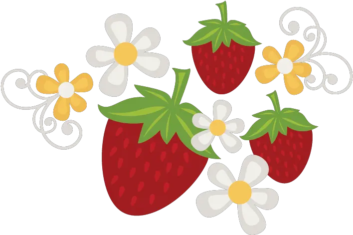  Library Of Strawberry Flower Picture Freeuse Png Strawberry Flower Cartoon Strawberry Clipart Png