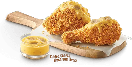  Kfc New Fortune Chicken With Golden Cheesy Mushroom Sauce Crispy Fried Chicken Png Fried Chicken Png