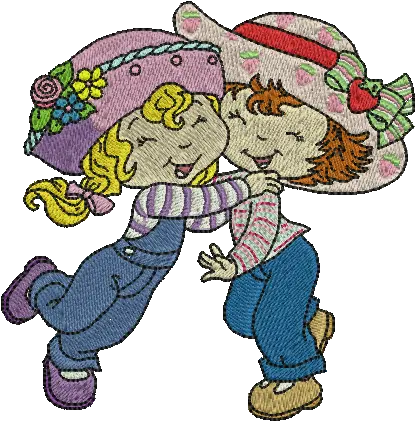  Strawberry Shortcake U0026 Angle Cake Free Embroidery Design Cartoon Png Strawberry Shortcake Png