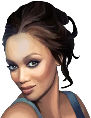  Tyra Banks Model Next Top Png Images Super Models Illustration Models Png