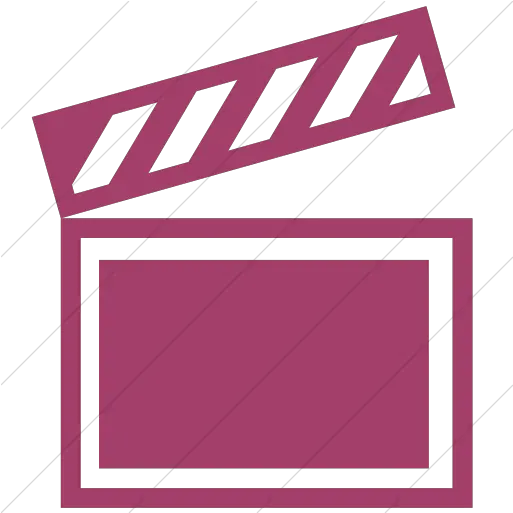  Iconsetc Simple Pink Classica Movie Clapper Icon Pink Movie Clapper Clipart Png Movie Clapper Png