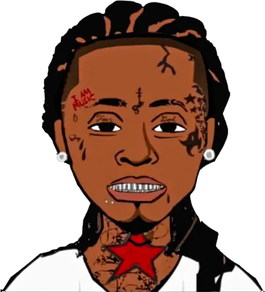  Download Hd Lil Wayne Cartoon Psd Cartoon The Boondocks Drawings Png Lil Wayne Png