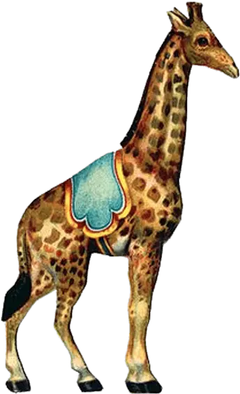  Circus Vintage Giraffe Transparent Png Royal Stafford Circus Plate Giraffe Transparent Background