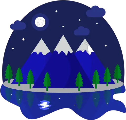  Moonlit Night Png Images Download Dome Snow Globe Icon