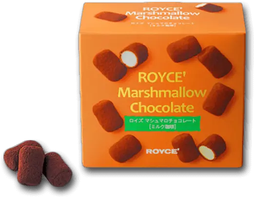  Royceu0027 Marshmallow Chocolate Milk Coffee 85g Royce Marshmallow Chocolate Milk Coffee Covered Png Marshmallow Png