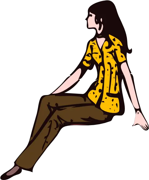  Sitting Girl Clip Art Person Sitting Clipart Png Girl Sitting Png