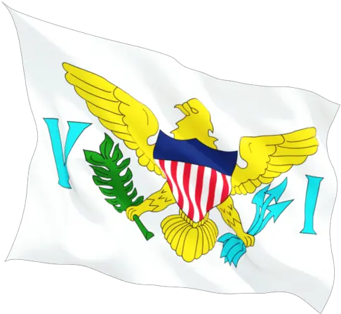  Fluttering Flag Illustration Of Virgin Islands Virgin Islands Flag Png Us Flag Icon