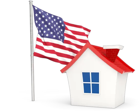  House With Flag Illustration Of United States Malaysia Flag On House Png Us Flag Icon