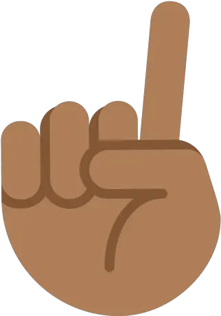  Medium Black Finger Pointing Up Png Finger Emoji Png