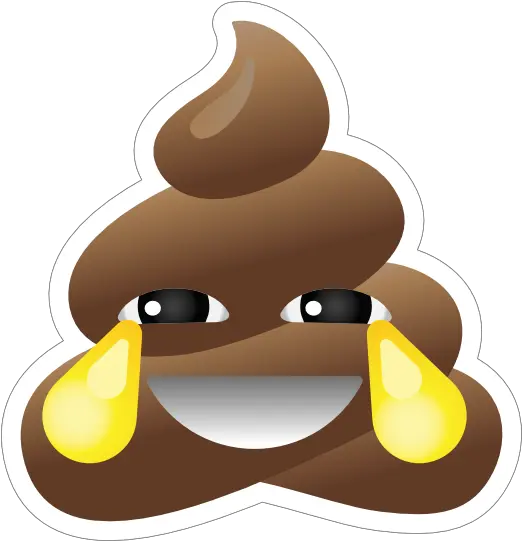  Crying With Laughter Poop Emoji Sticker Laughing Crying Poop Emoji Png Laugh Cry Emoji Png