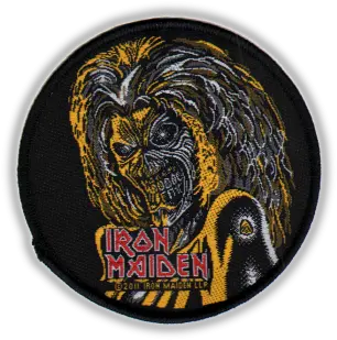  Iron Maiden Killers Patch Round Eddie Iron Maiden Png Iron Maiden Logo Png