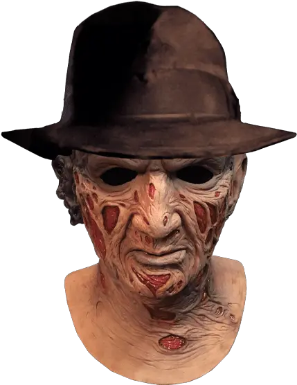  Deluxe Freddy Krueger Mask With Fedora Hat Freddy Krueger With Hat Png Freddy Krueger Png