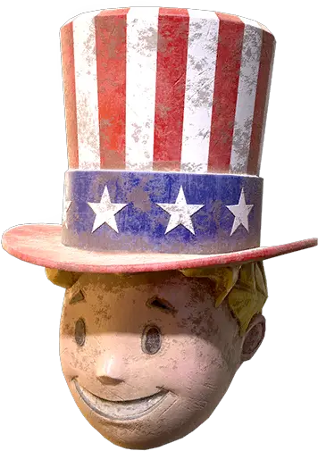  Patriotic Vault Boy Mask The Vault Fallout Wiki Costume Hat Png Pip Boy Png