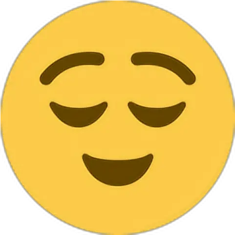  Smile Emoji Emoticon Face Expression Relieved Emoji Twitter Png Smile Emoji Transparent