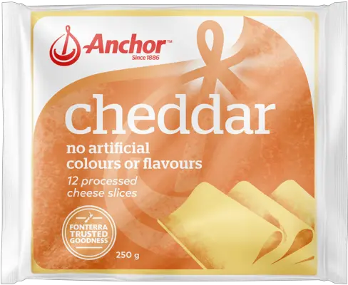  Anchor Cheddar Cheese Slices Snack Png Cheese Slice Png