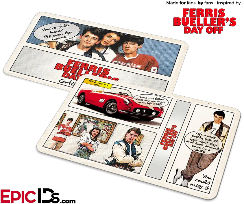  Ferris Buelleru0027s Day Off Epic Ids Ferris Bueller And Sloane Peterson Png Resident Evil Folder Icon