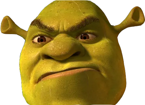  Sticker De Taym Sur Other Shrek Tete Angry Colere Grr All Star Stops Meme Png Shrek Face Png